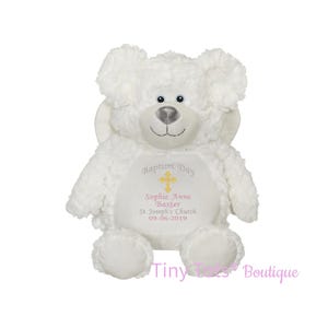 Personalized Christian Stuffed Animal: Embroidered Faith-Based Plush Toy