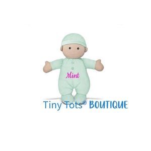 Organic First Baby Doll, Personalized Doll, Custom Plush Doll, Baby Gift, Newborn Gift, Baby Doll, Custom Doll, Baptism Gift, Baby Girl Gift