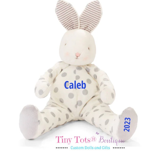 Personalized Easter Bunny, Personalized Doll, Custom Stuffed Animal, Big Buddy, Baby Gift, Baby Shower Gift, Baby Boy, Easter Decor Gift