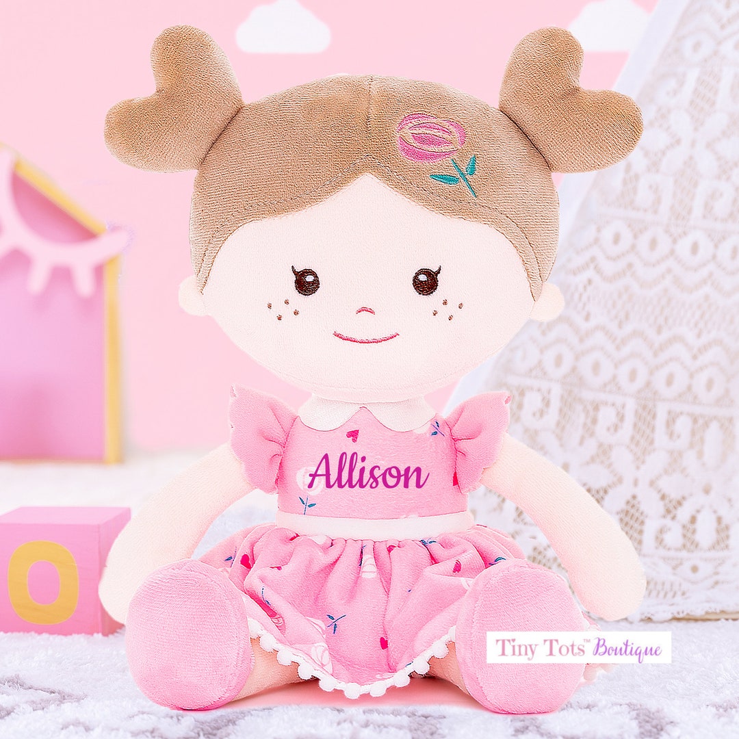 Personalized Dolls, Rag Doll, Custom Rag Doll, Baby Shower Gift, First Baby Doll, Plush Doll