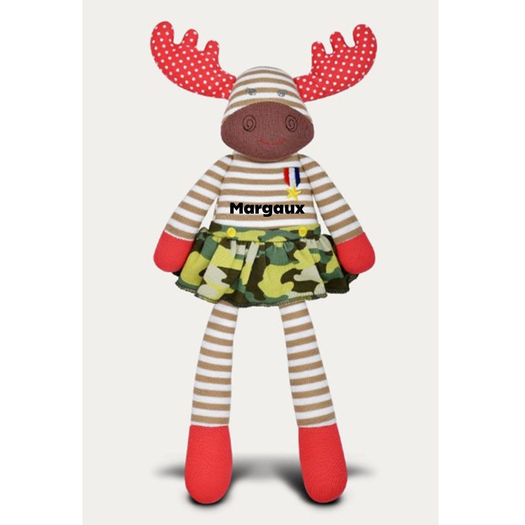 Personalized Baby Gift, Organic Moose Rattle, Organic Plush Toy, Army ...