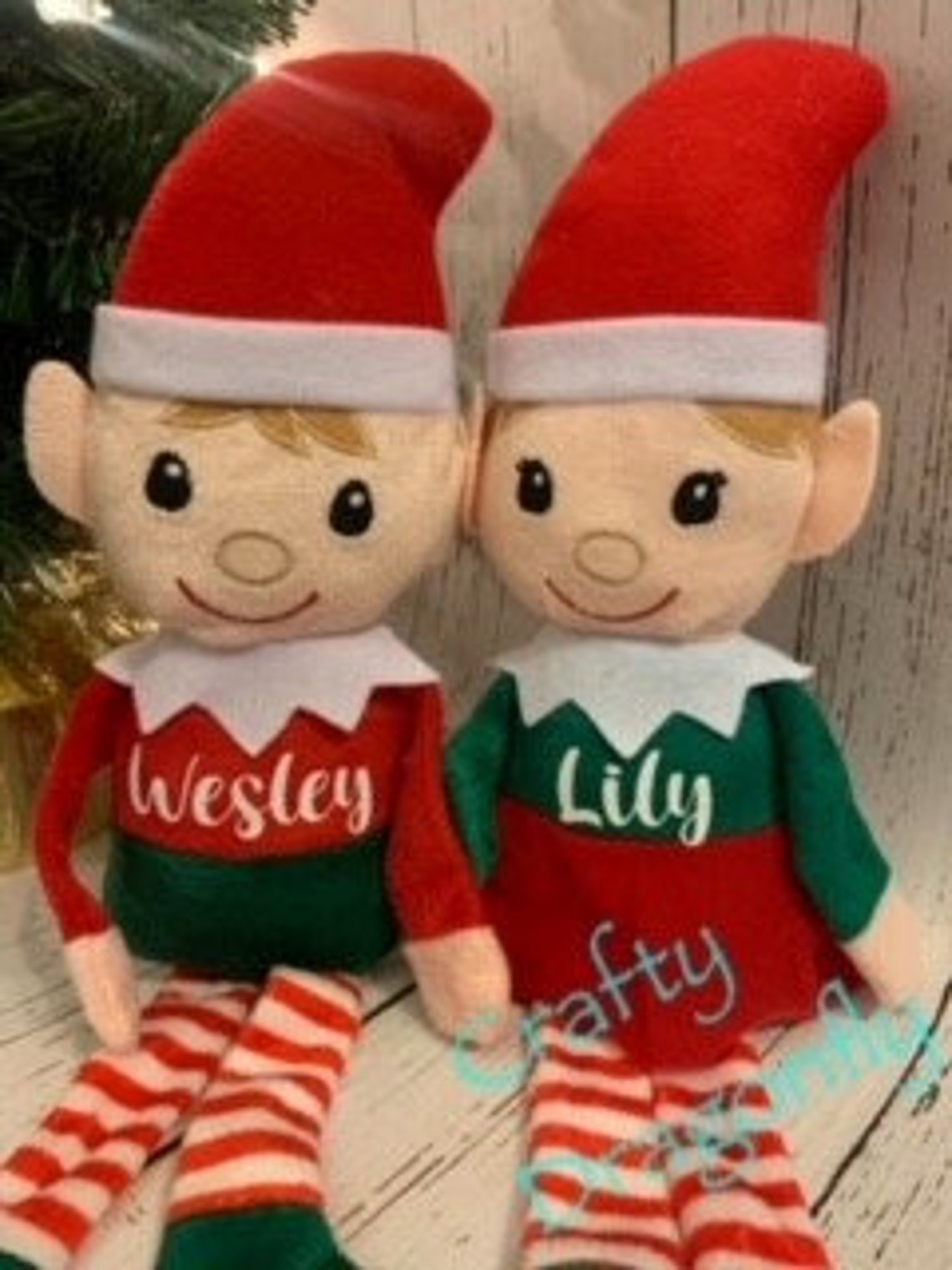 Personalized Plush Elves with Adoption Certificates Take one Etsy