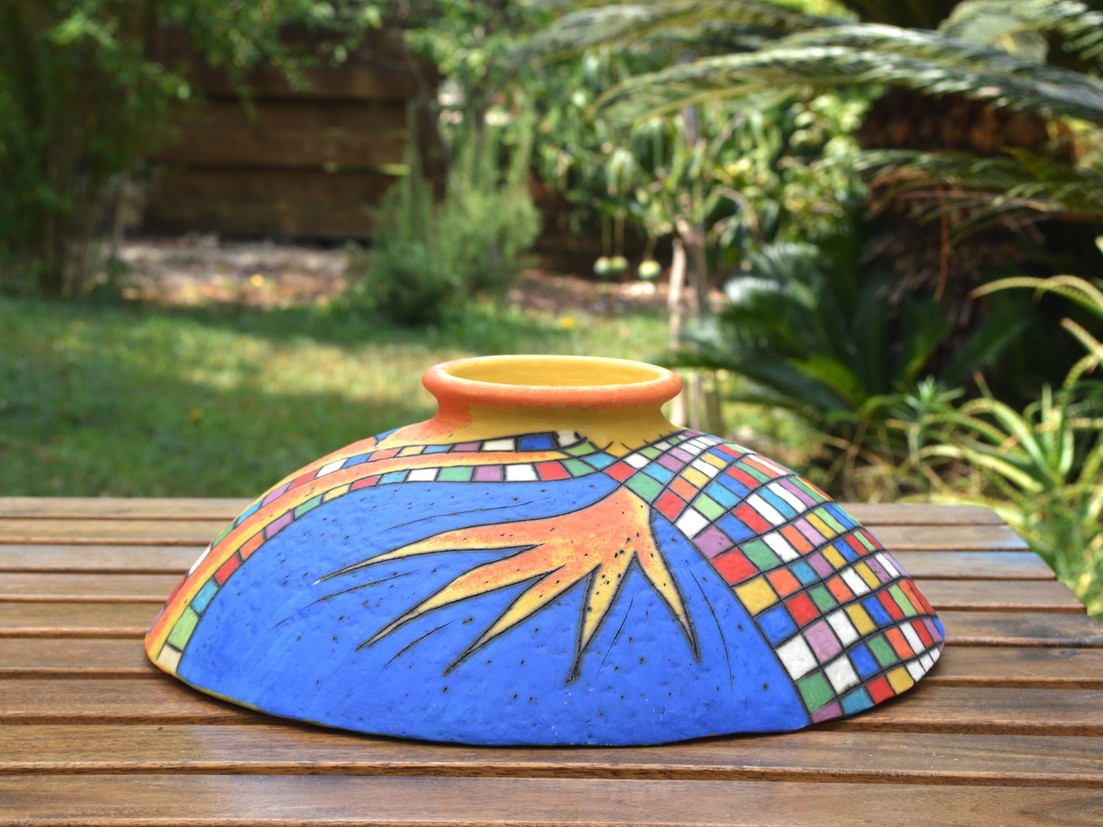 Bowl Ceramic Bowl Flowers Design Decorative Bowl Etsy