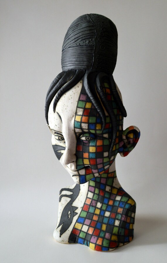 Ceramic sculpture sculpture ceramic art bust ceramic Etsy