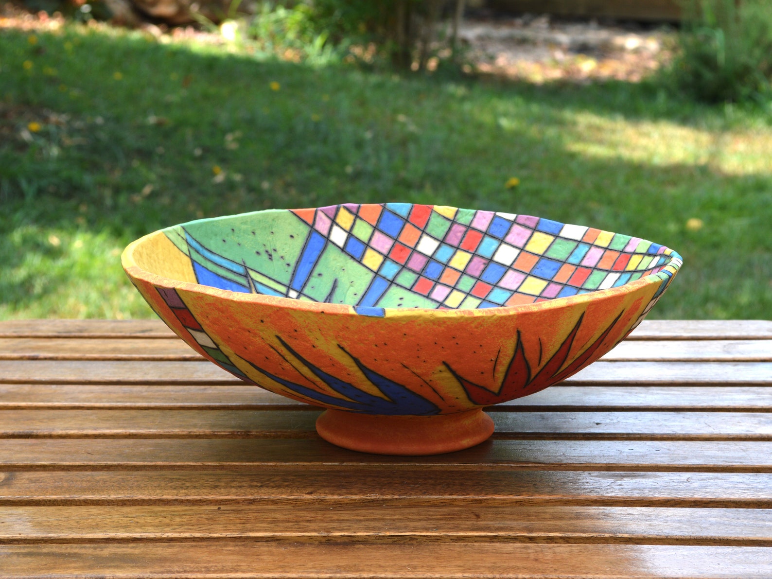 Bowl Ceramic Bowl Flowers Design Decorative Bowl Etsy