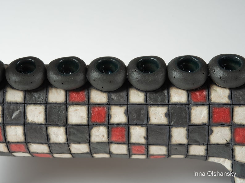 Original Ceramic Black Horse Sculpture Menorah for Hanukkah Etsy