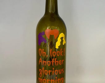 Lámpara de botella de las Hermanas de Halloween