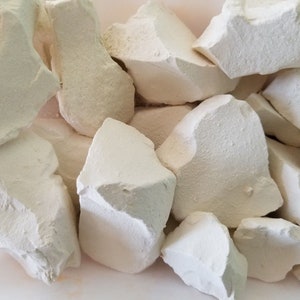 KAOLIN "K" 6 pounds WHITE Dirt from the source - Georgia - not up north where they have none - there are no kaolin mines up north.