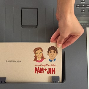 Printable the Office TV Show Card, Pam and Jim Card, Print at Home Card ...