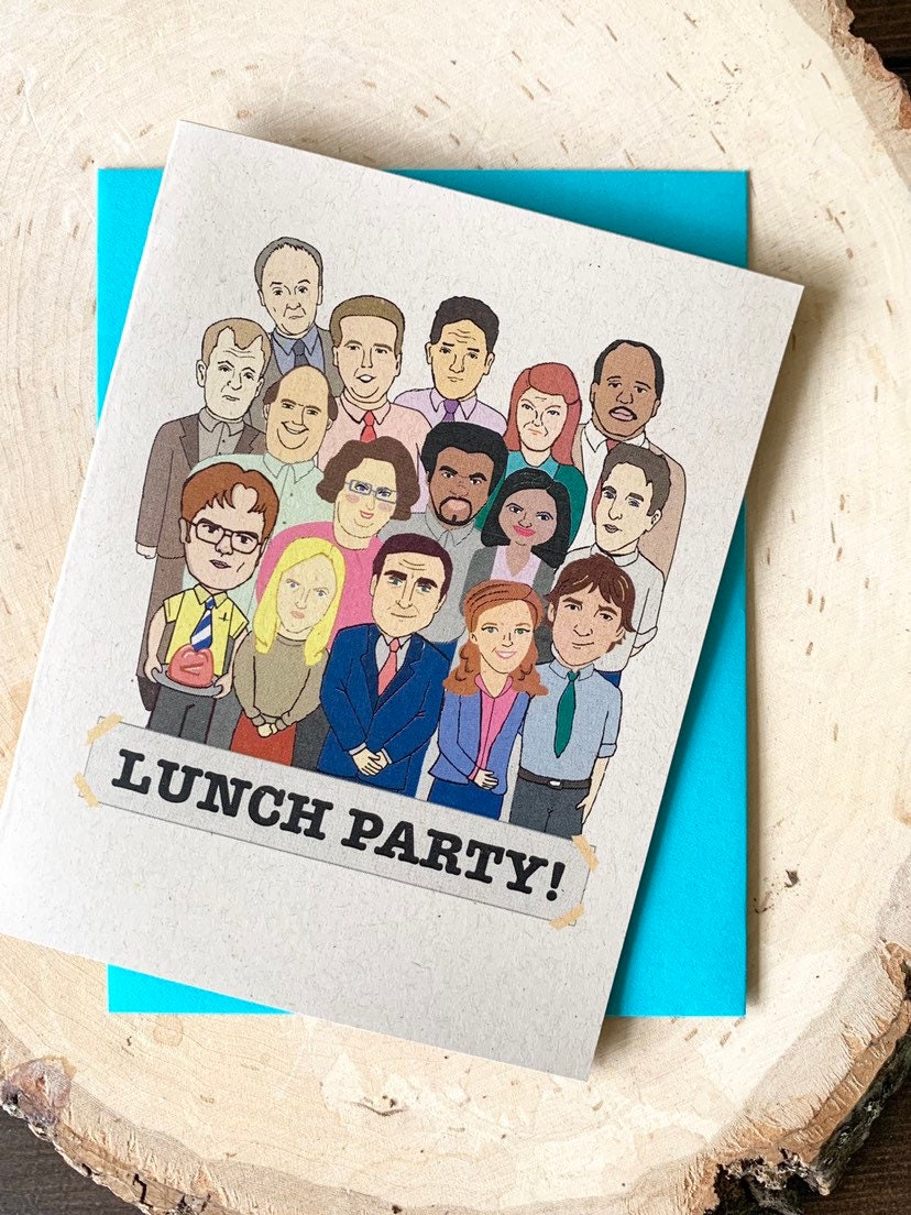 the office tv cast birthday card the office tv show card