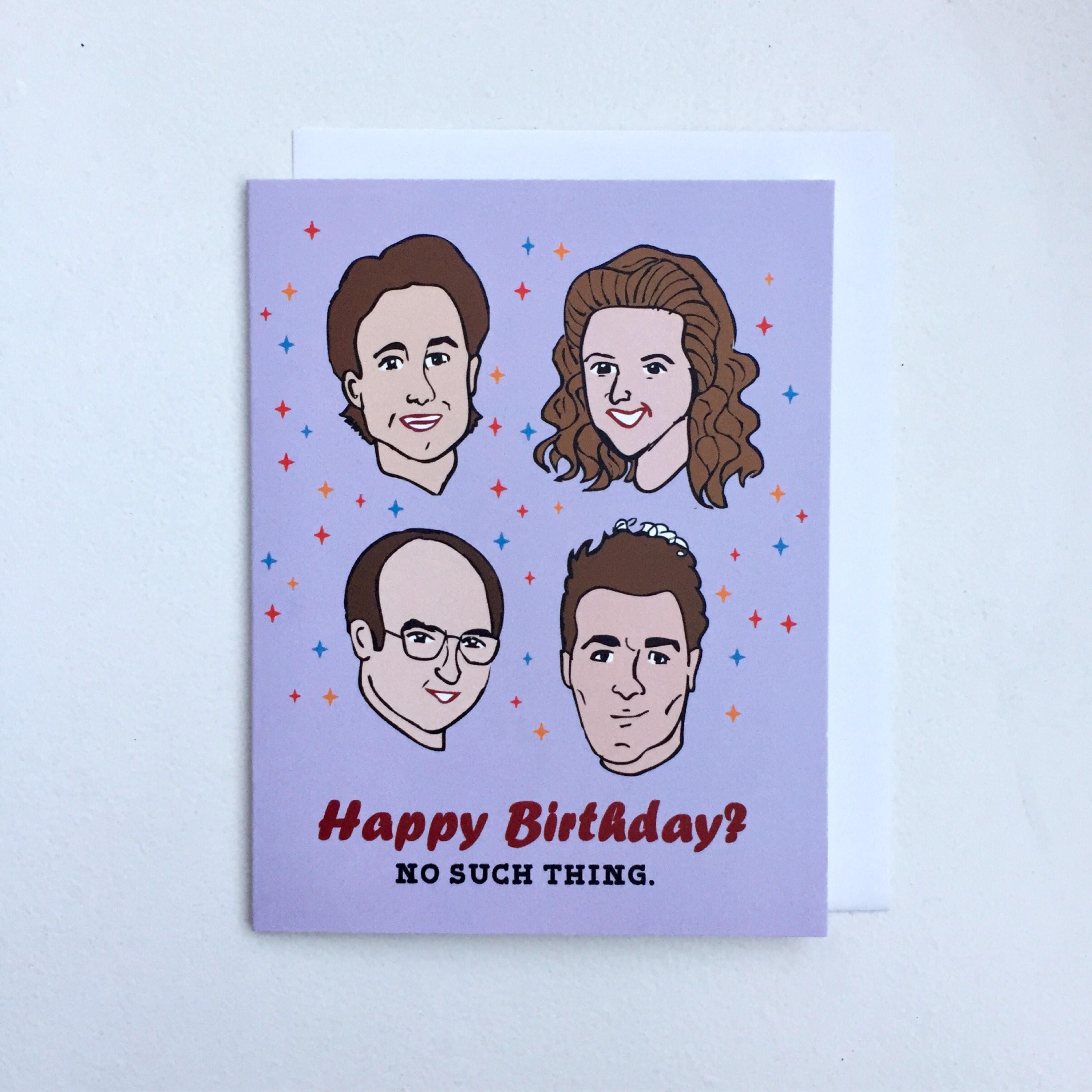 Seinfeld Birthday Card Seinfeld Tv Show Card Jerry Elaine Etsy