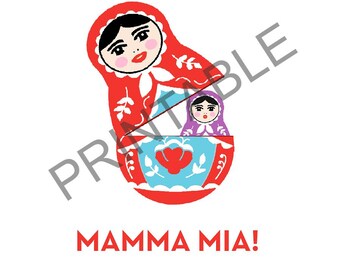 Printable Mamma Mia Graphic