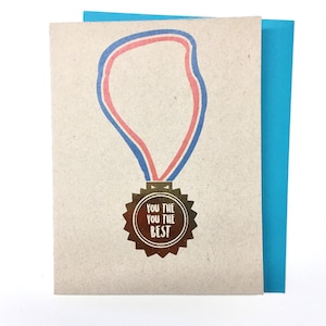 You the Best - Drake Hip Hop Rap fait à la main Merci juste parce que A2 Entièrement déjoué Kraft Card