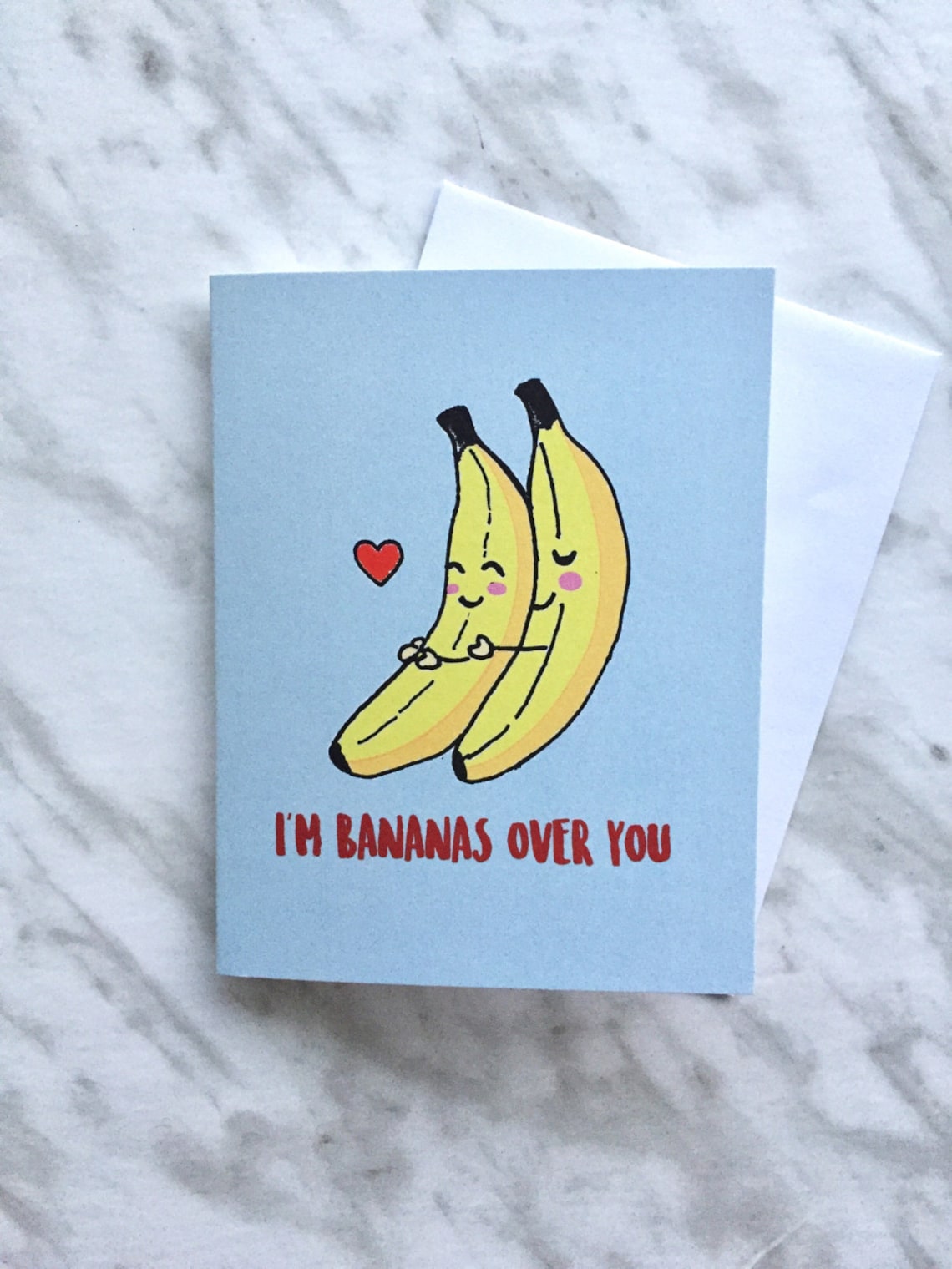 Banana Anniversary Valentines Card Bananas Valentine Love Etsy Canada