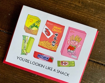 Looking like a Snack Card -  Asian Snacks Card