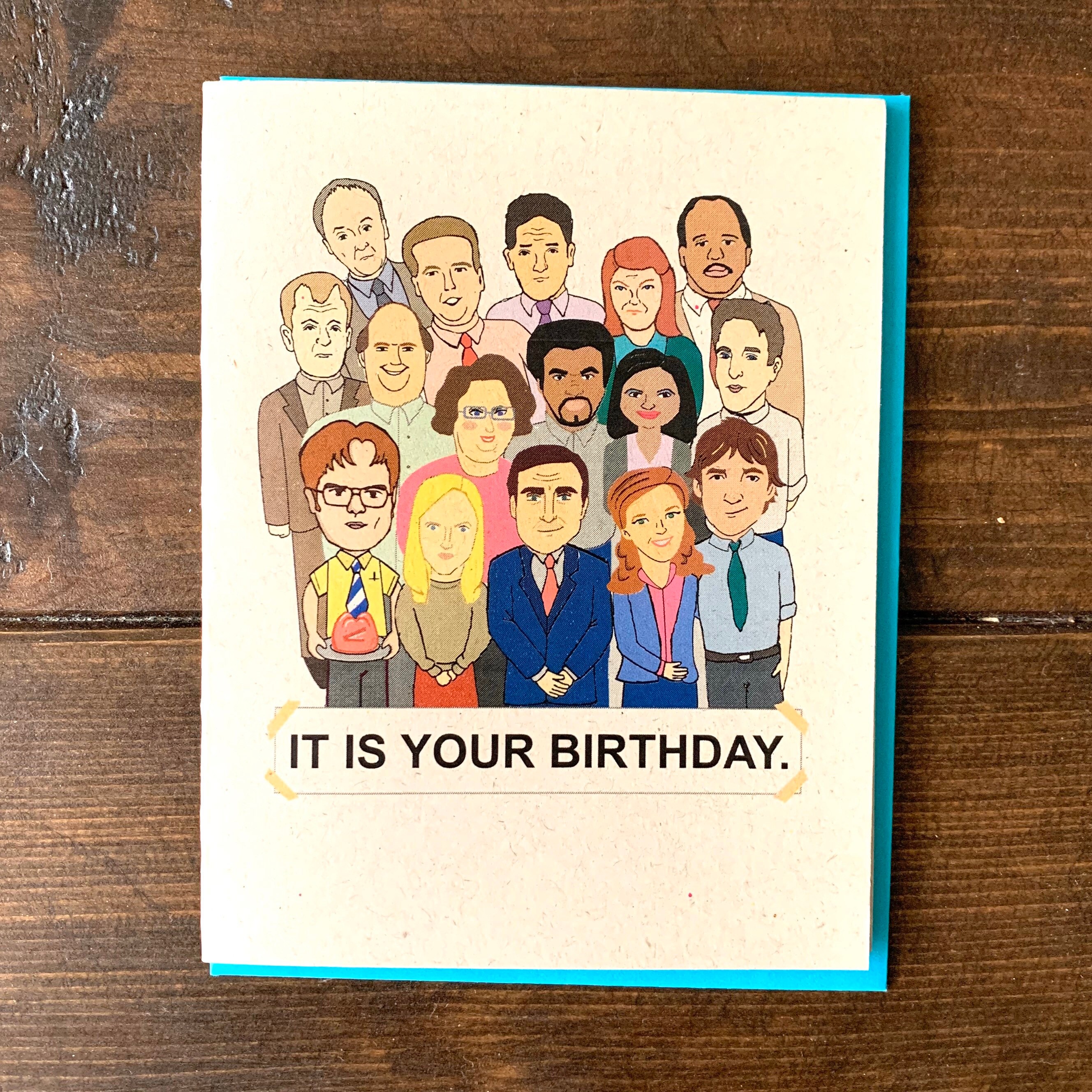 the office tv cast birthday card the office tv show card