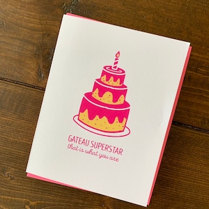 Gateau Superstar Anniversaire - A2 Gâteau d’anniversaire fait à la main Hip Hop ODB Ghetto Superstar Card
