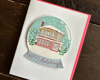 Vancouver Special House Christmas Card