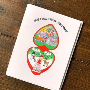 Carte de Noël Polly Toy des années 90