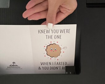 Printable Fart Anniversary Love Card