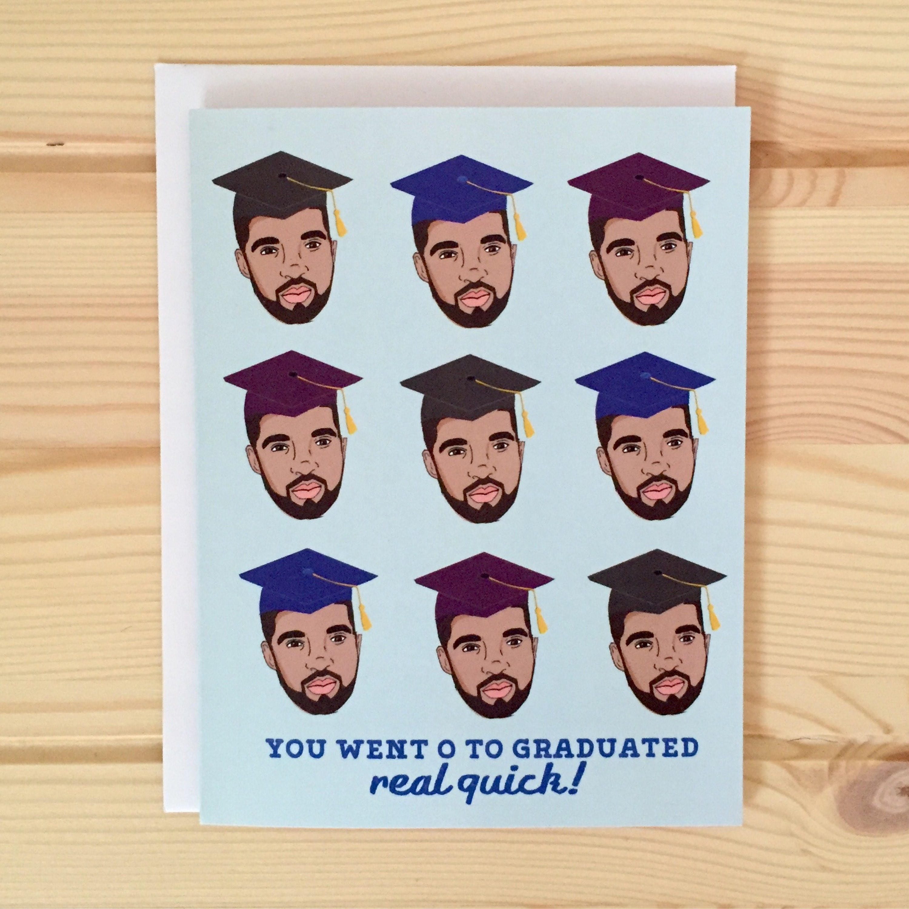 Drake Graduation Card Drake 0 to 100 Card Drake - Etsy Israel
