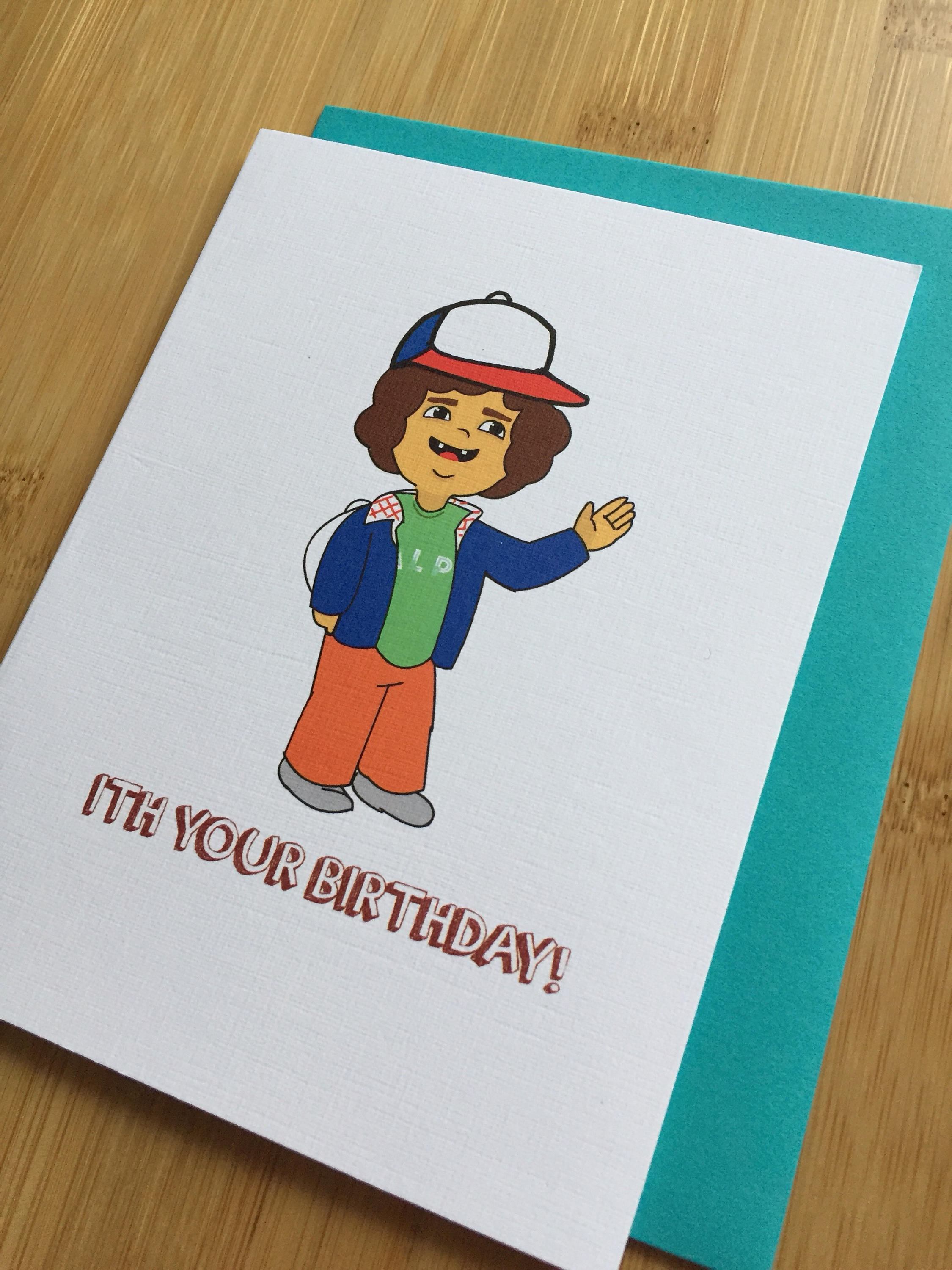 Stranger Things Birthday Card A2 Handmade Card TV Show | Etsy UK