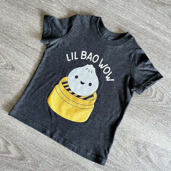 NEW* Lil Bao Wow Toddler Graphic Tshirt - Kawaii Kids Tee, Hip Hop Baby Kids Gift