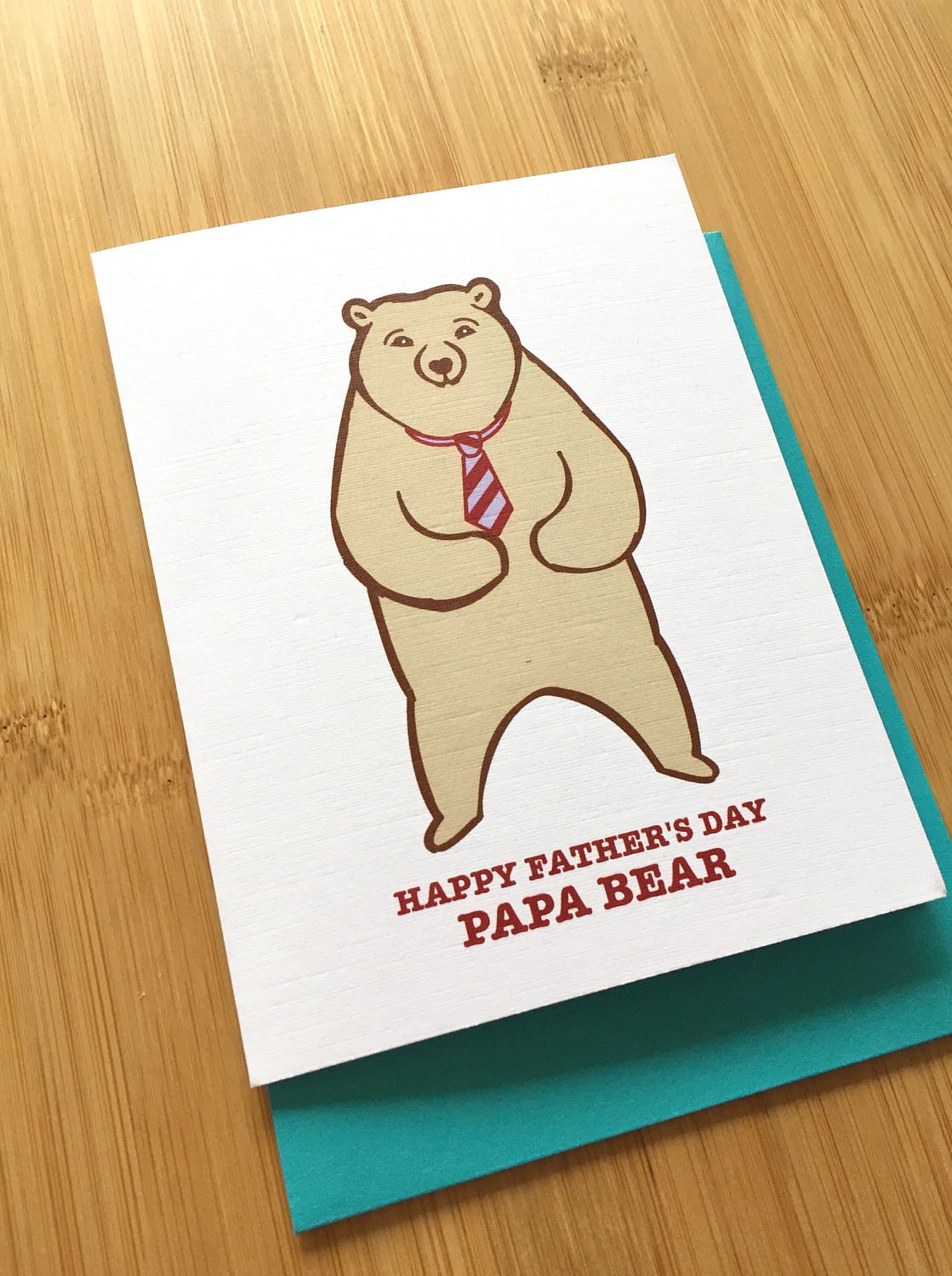 papa bear fathers day card card for dad grizzly bear