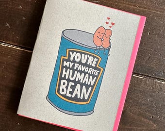 Favorite Human Bean Card