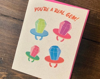 Ring Pop 90s Retro Thank You Card