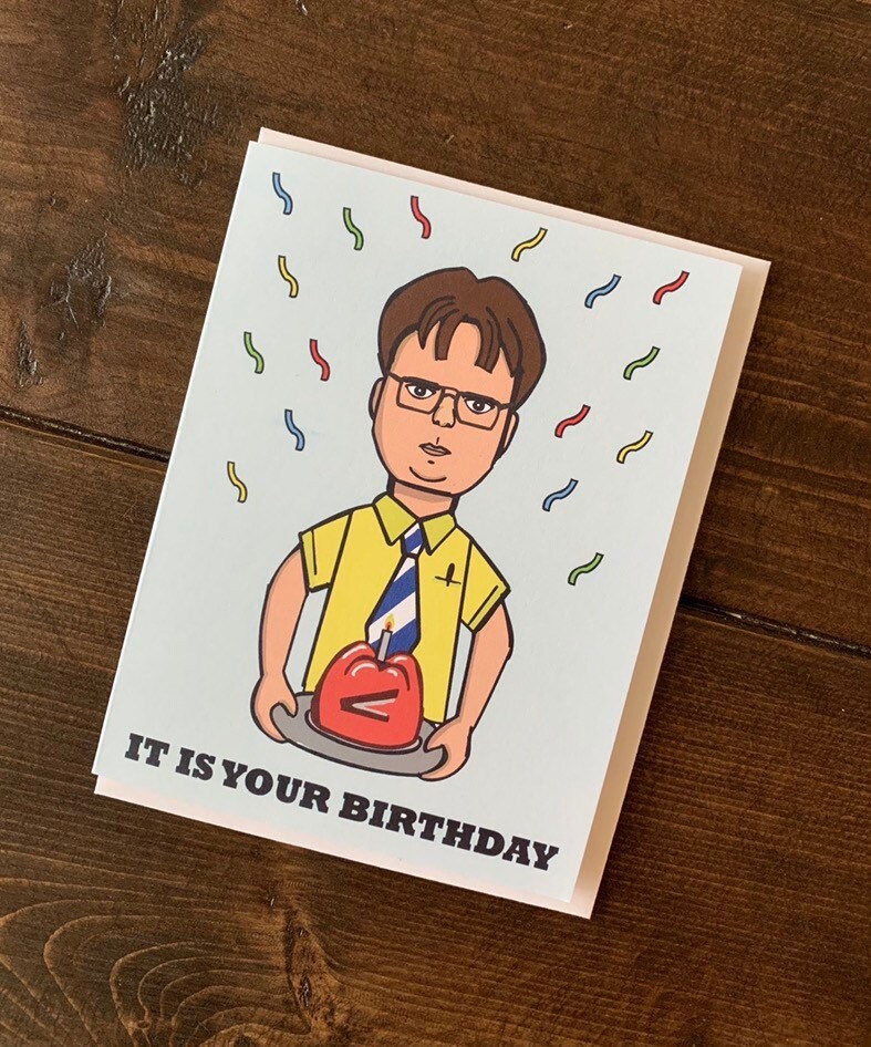 The Office Dwight Schrute Birthday Card - the office tv ...