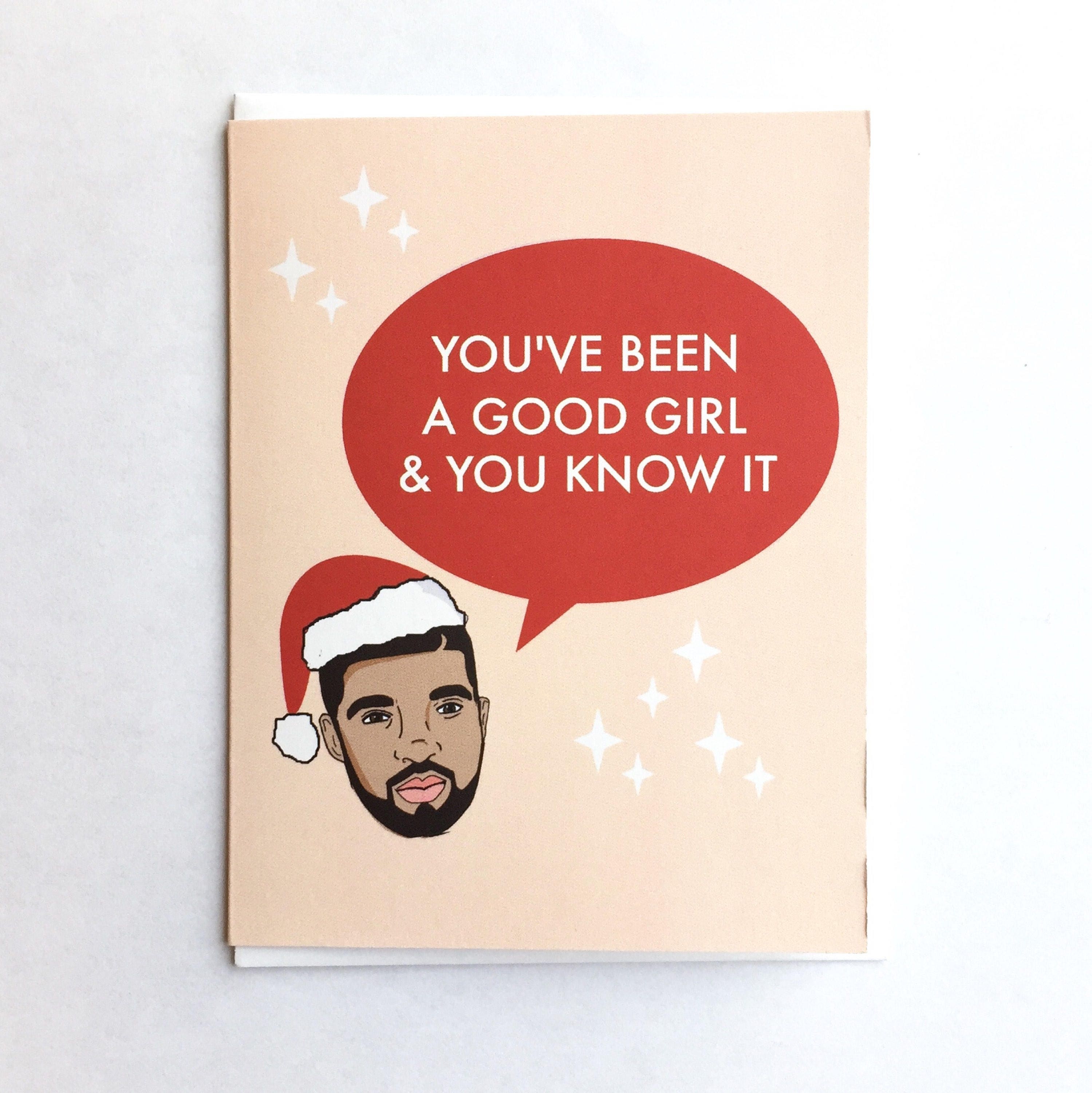 Drake Christmas Card Drake Holiday card Champagne Papi Etsy