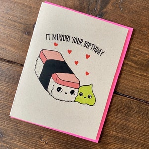 Hawaii Spam Musubi Carte d’anniversaire - Hawaiian Food Bday Card