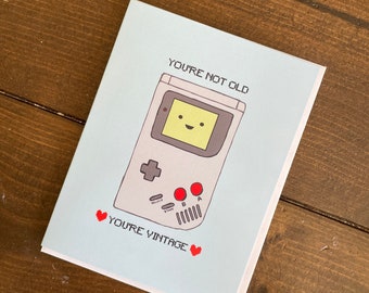 90s Retro Video Game Birthday Card