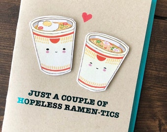 Instant Ramen Cup Noodles Love Anniversary Card