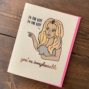 Beyonce Irreplaceable Goodbye Card - Handmade A2 Farewell So Long Bey Bae Beyhive Yonce Sascha Fierce Fully Foiled Card
