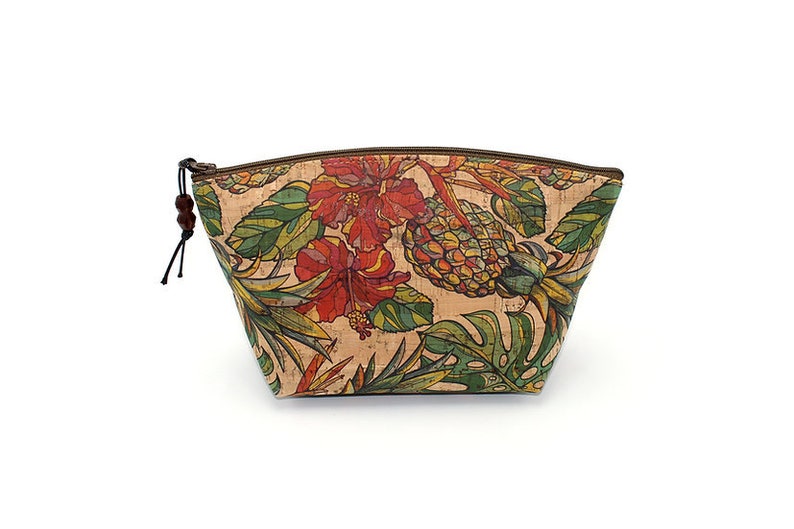 Small Standing Cork Make-up Bag by Spicer Bags image 1