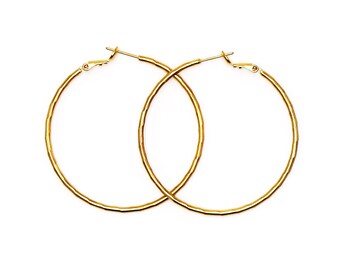 Gold Hoop Earrings by Spicer