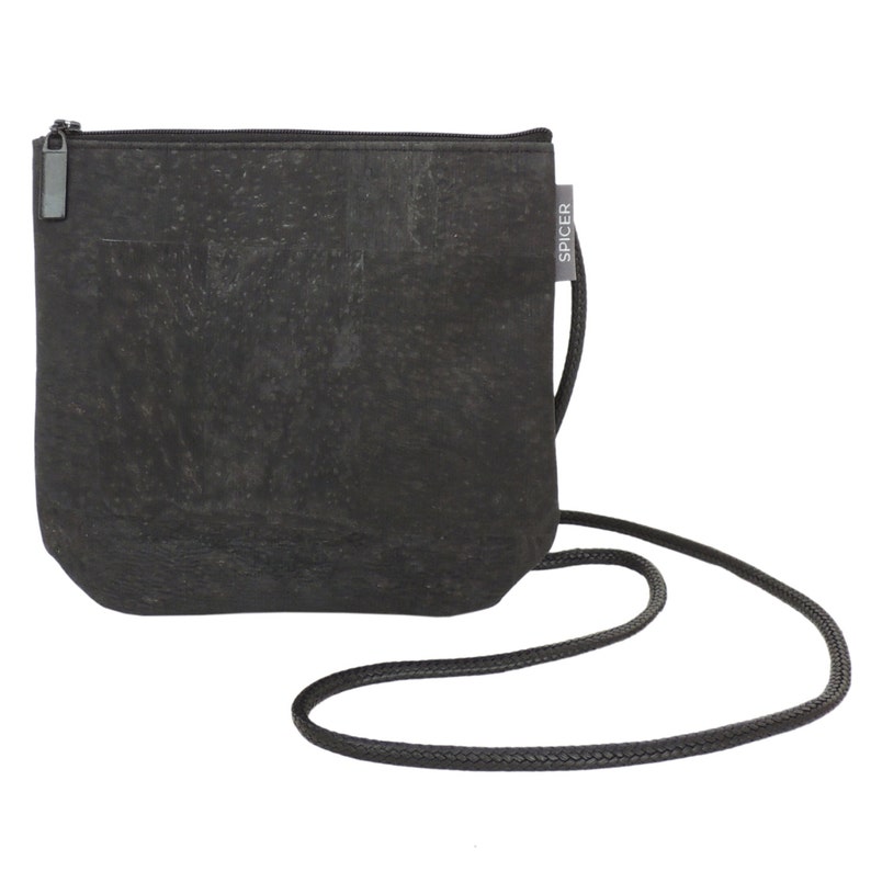 Black Crossbody Bag Small Cork Bag Vegan Eco Friendly Bag | Etsy