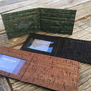 Back in Stock! Cork Bi-Fold Wallet by Spicer Bags Made in the USA