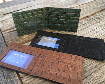 Back in Stock! Cork Bi-Fold Wallet by Spicer Bags Made in the USA