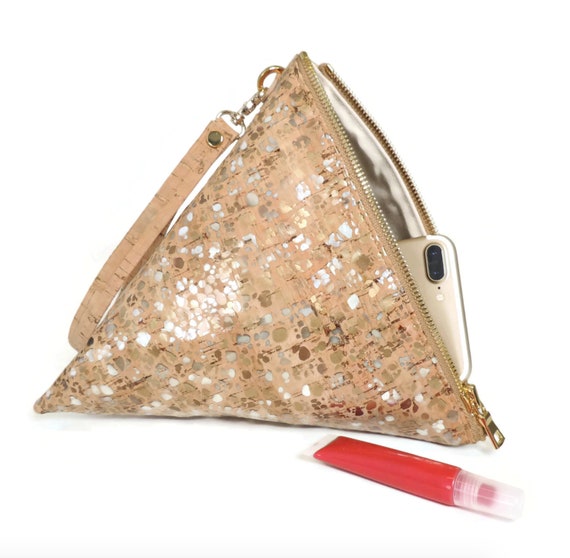 triangle wristlet