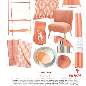 Mothers Day Candles, 12 Inch Hex Tapers, One Pair of Beeswax Candles, Salmon Tapers, Hexagonal Tapers, As Seen in House Beautiful, Coral image 2