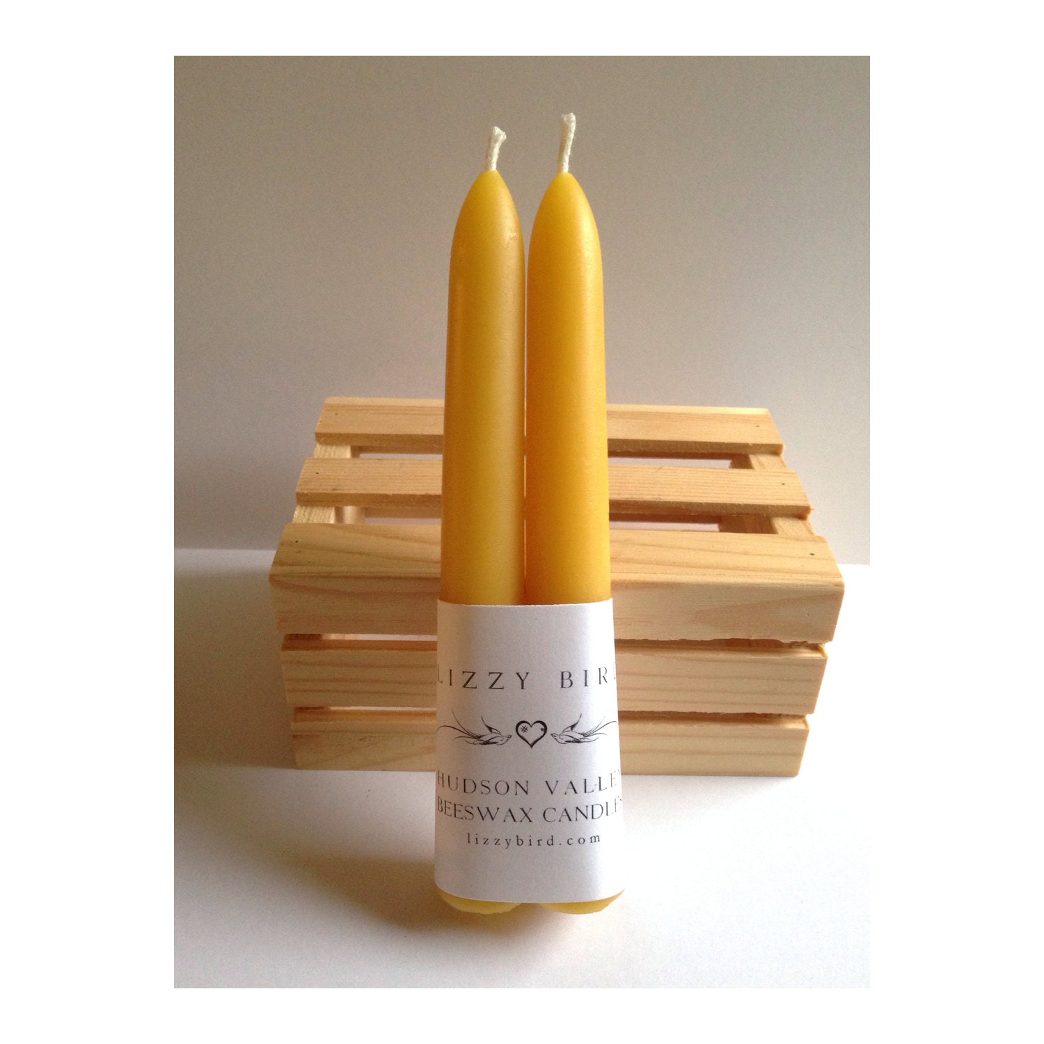 Short Taper Candles Brown Beeswax Taper Candles Small Etsy
