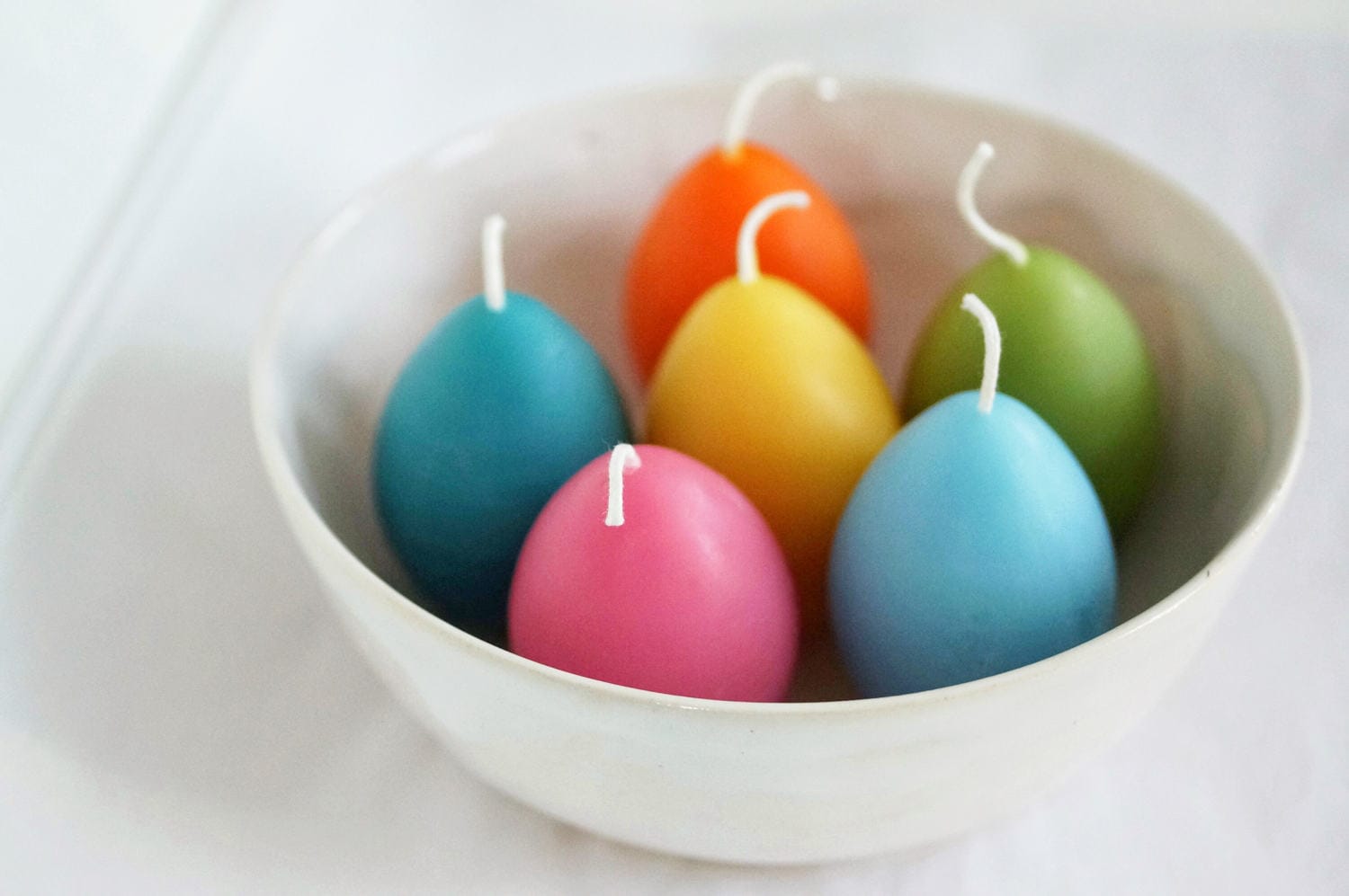 Egg Candles Beeswax Egg Six Egg Candles Easter Eggs Etsy