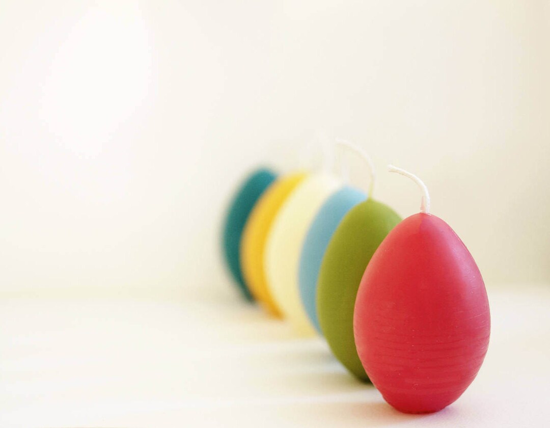 Easter Votives, Egg Candle, Beeswax Egg, Easter Eggs, Easter Egg Candle, Easter Gift Etsy