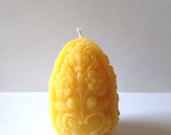 Bright Yellow Candle, Egg Candle, s Day, Beeswax Candle, Custom Color Candles, Yellow Candle, Flower Candle