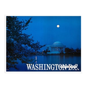 Washington DC Art American Airlines reisposterafdruk (H681)a
