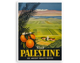 Palestine Art Palestina reisposter Palestijnse print (H1168)a