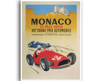 Race Car Poster Auto Racing Motor Sports Art (H382)